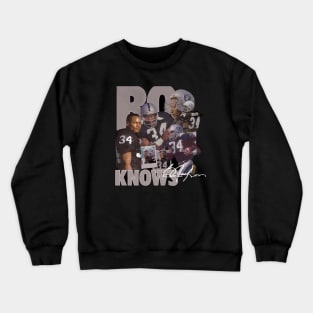 Bo Knows Raiders Vintage Tee Crewneck Sweatshirt